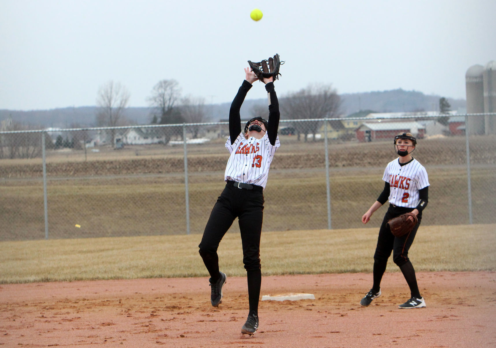 Elk Mound at Bloomer softball 4-4-19